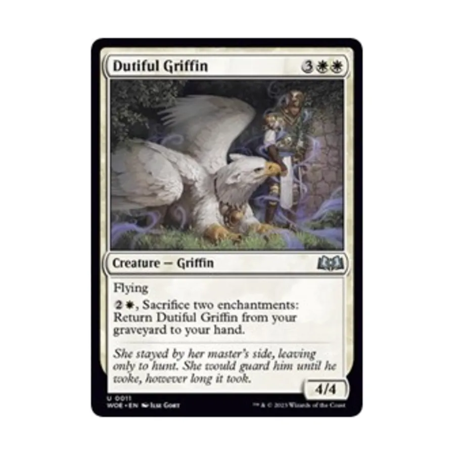 CCG Послушный Гриффин (U), MTG - Wilds of Eldraine
CCG Послушный Гриффин (U), MTG - Wilds of Eldraine