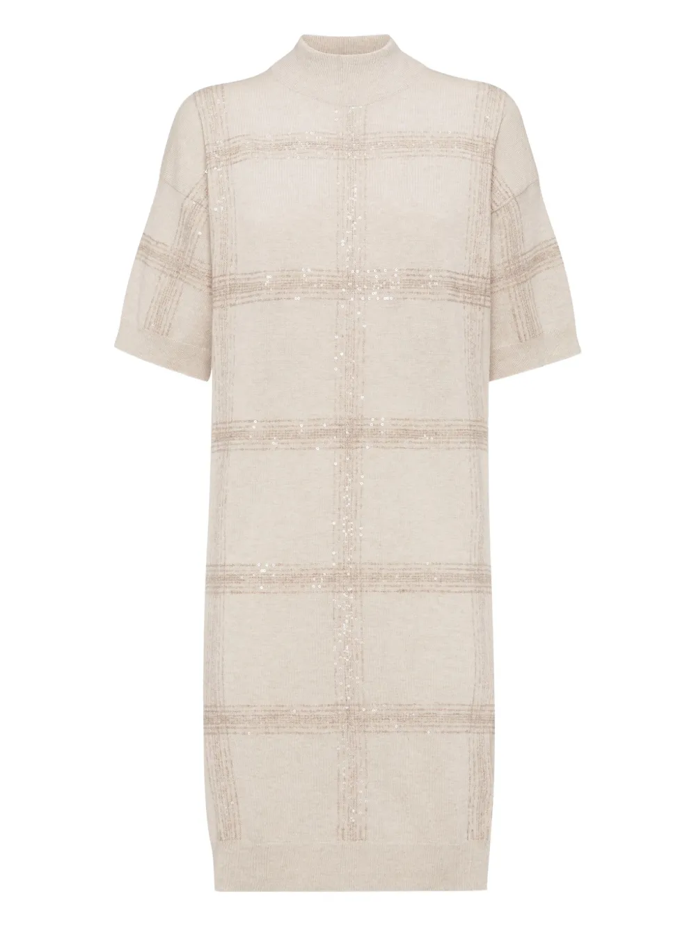 Платье миди с воротником-стойкой Brunello Cucinelli, бежевый
Платье миди с воротником-стойкой Brunello Cucinelli, бежевый