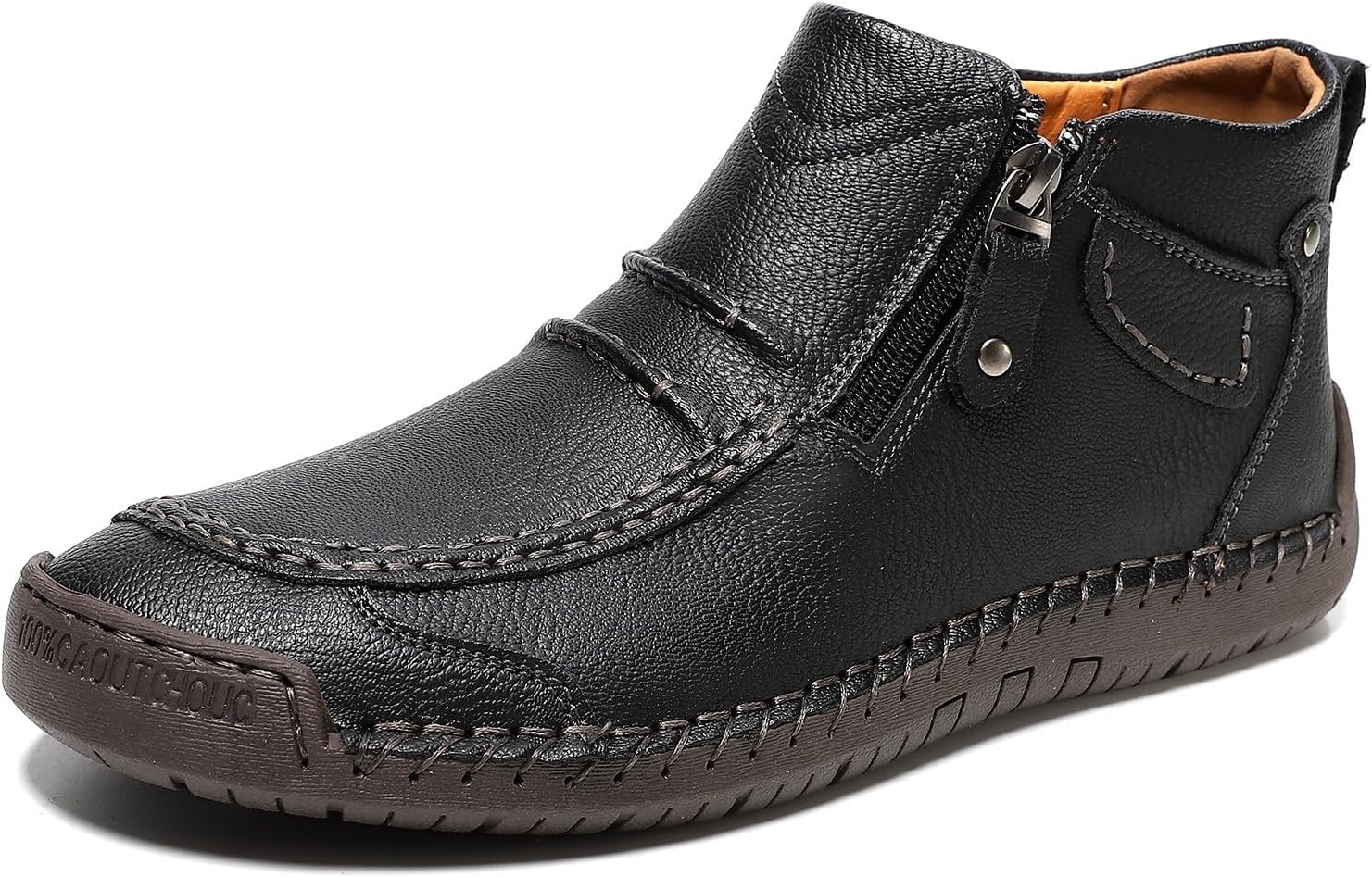 Мужские слипоны оксфорды, лоферы до щиколотки, повседневные обувь для вождения, ручная строчка, дышащие обувь для отдыха Azttoztto, черный
Мужские слипоны оксфорды, лоферы до щиколотки, повседневные обувь для вождения, ручная строчка, дышащие обувь для отдыха Azttoztto, черный