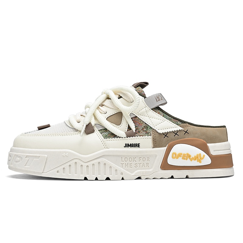 King Jinmai Закрытые тапочки мужские - хаки, цвет Khaki
King Jinmai Закрытые тапочки мужские - хаки, цвет Khaki