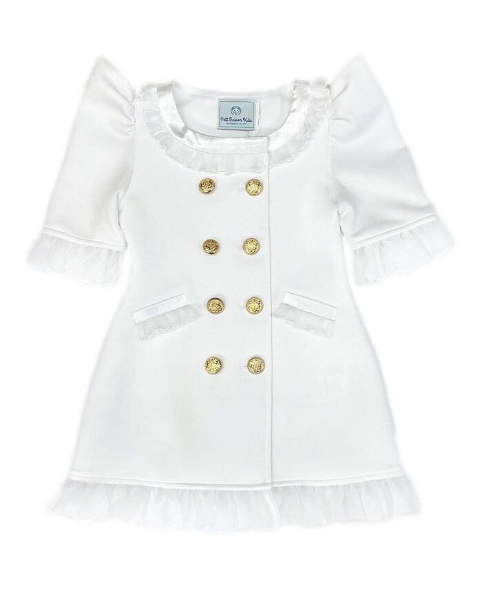 Белое платье в стиле смокинга для девочек с золотистыми фурнитурными пуговицами - Baby, Little Kid, Big Kid Petite Maison Kids, Белый, Белое платье в стиле смокинга для девочек с золотистыми фурнитурными пуговицами - Baby, Little Kid, Big Kid Petite Maiso 
Белое платье в стиле смокинга для девочек с золотистыми фурнитурными пуговицами - Baby, Little Kid, Big Kid Petite Maison Kids, Белый, Белое платье в стиле смокинга для девочек с золотистыми фурнитурными пуговицами - Baby, Little Kid, Big Kid Petite Maiso