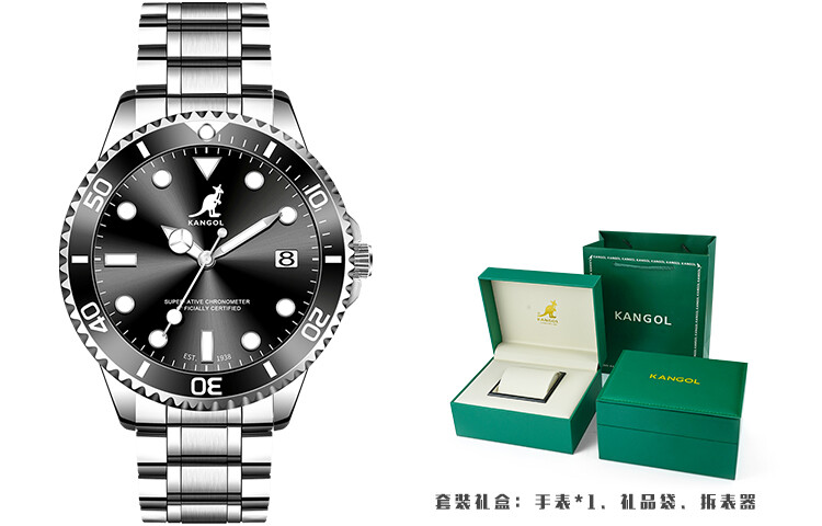 Мужские часы Kangol Kangaroo Diver Collection, черный/зеленая подарочная упаковка
Мужские часы Kangol Kangaroo Diver Collection, черный/зеленая подарочная упаковка
