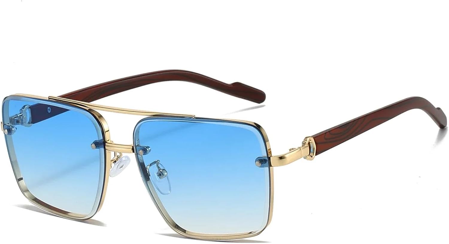 Модные ретро-очки с градиентным переходом цвета для женщин, стильные солнцезащитные очки для путешествий, элегантная металлическая оправа для мужчин VVTWSSW, Gradient Blue
Модные ретро-очки с градиентным переходом цвета для женщин, стильные солнцезащитные очки для путешествий, элегантная металлическая оправа для мужчин VVTWSSW, Gradient Blue