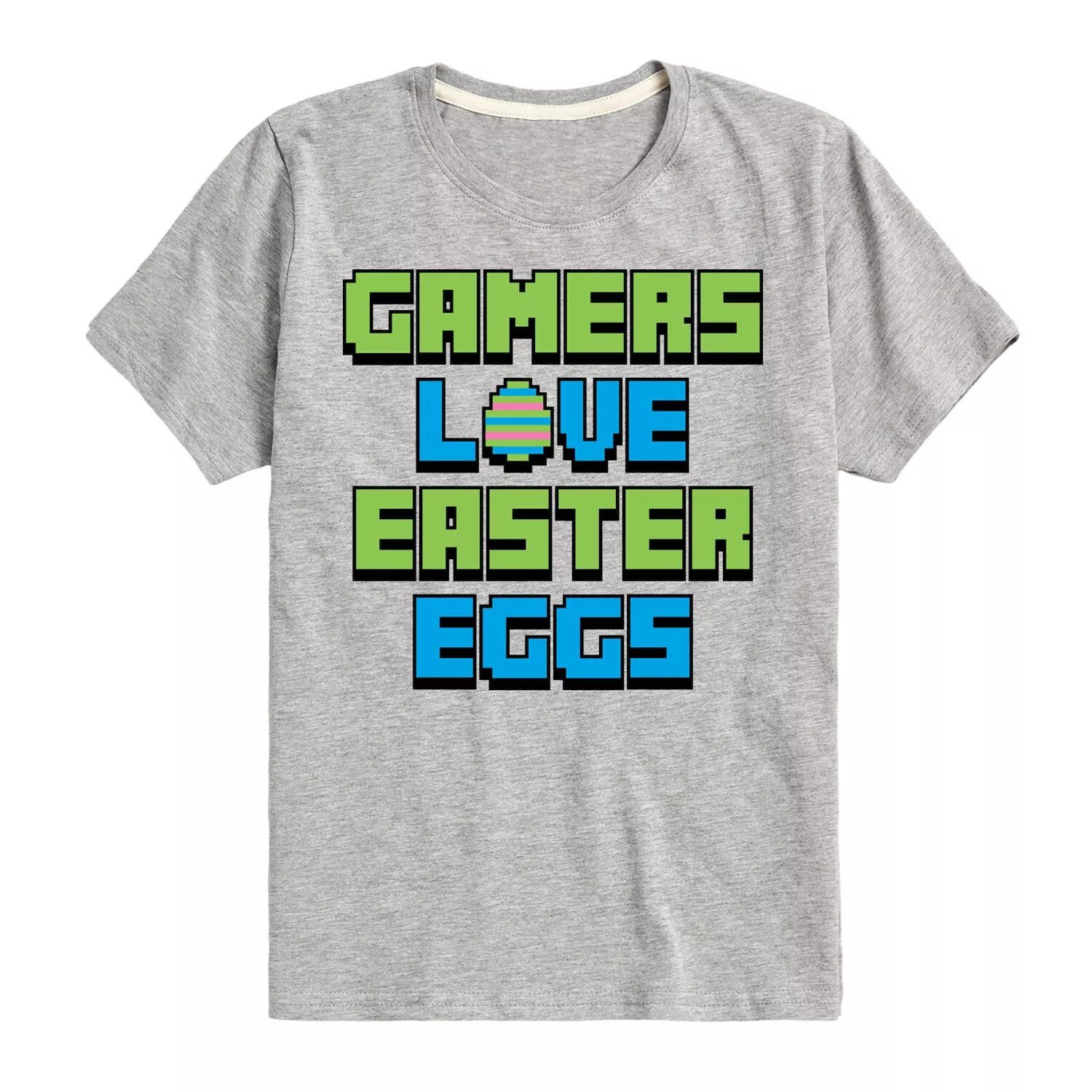 Футболка с рисунком «Пасхальные яйца» для мальчиков 8–20 лет и геймеры Licensed Character, серый 
Футболка с рисунком «Пасхальные яйца» для мальчиков 8–20 лет и геймеры Licensed Character, серый