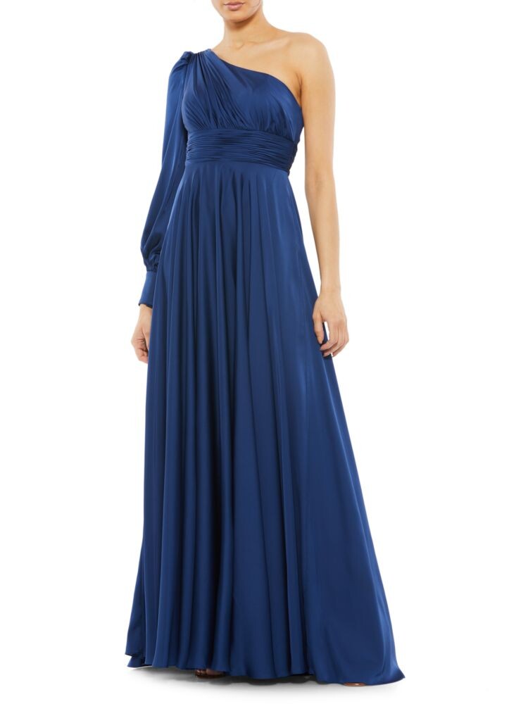 Платье на одно плечо с епископскими рукавами Mac Duggal, цвет Midnight
Платье на одно плечо с епископскими рукавами Mac Duggal, цвет Midnight