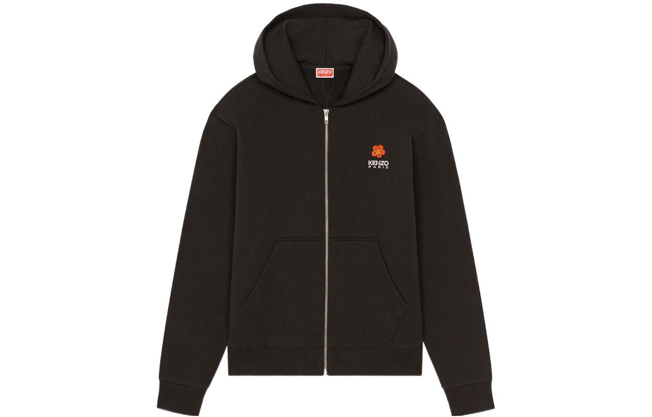 Толстовка мужская Kenzo Logo-embroidery на молнии, черный 
Толстовка мужская Kenzo Logo-embroidery на молнии, черный