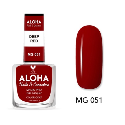 Лак для ногтей Magic Pro 15 мл - Mg 051 / Глубокий красный Aloha Nails & Cosmetics
Лак для ногтей Magic Pro 15 мл - Mg 051 / Глубокий красный Aloha Nails & Cosmetics