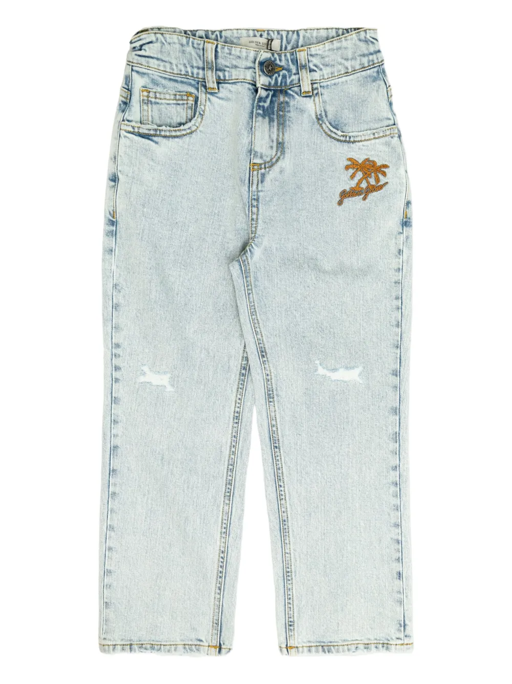 Джинсы прямого кроя Golden Goose Kids, синий
Джинсы прямого кроя Golden Goose Kids, синий