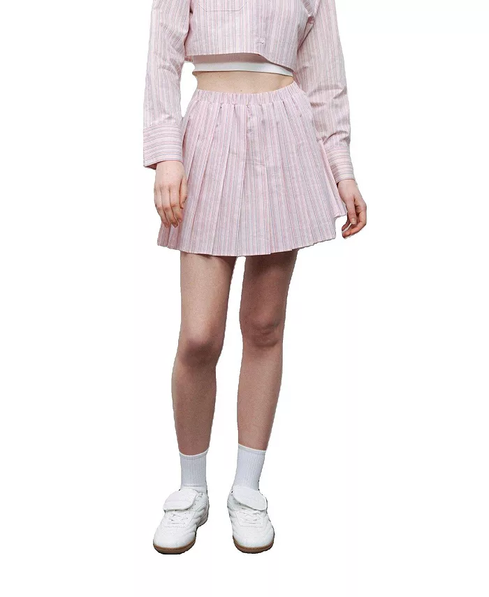 Женская полосатая плиссированная мини-юбка NOCTURNE, розовый
Женская полосатая плиссированная мини-юбка NOCTURNE, розовый