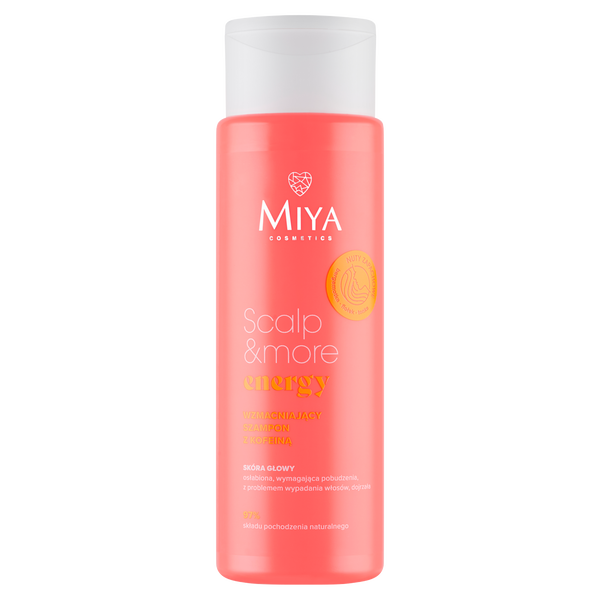 Укрепляющий шампунь с кофеином для волос, 300 мл Miya Cosmetics Scalp&More energy
Укрепляющий шампунь с кофеином для волос, 300 мл Miya Cosmetics Scalp&More energy