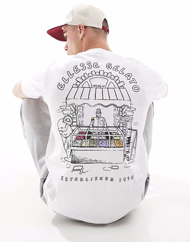 ellesse - Stradone - Футболка белого цвета 
ellesse - Stradone - Футболка белого цвета