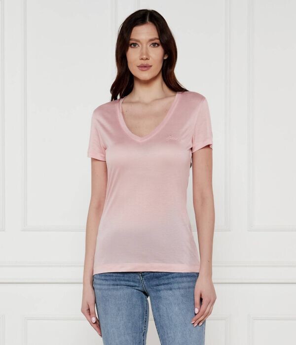 Футболка женская Guess Jeans из лиоцелла с вырезом, розовый
Футболка женская Guess Jeans из лиоцелла с вырезом, розовый