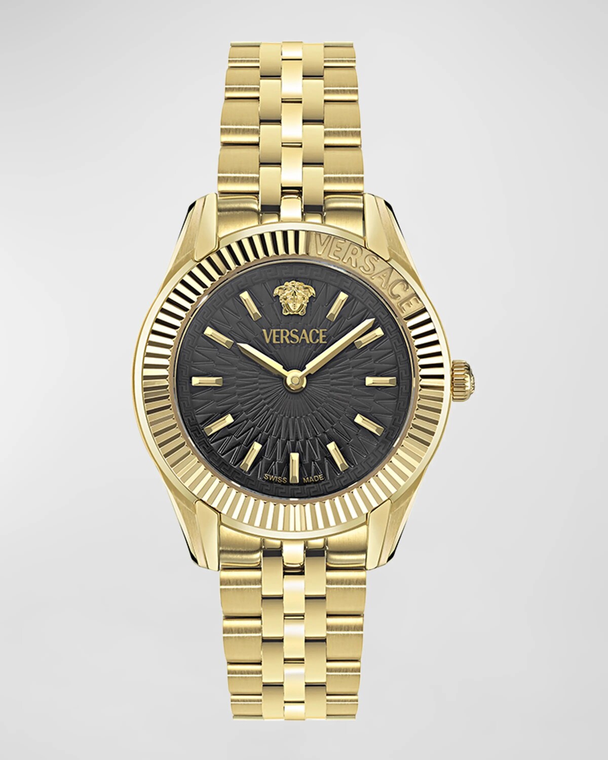 Часы Greca Time, 30 мм, с ремешком-браслетом, золотой/черный Versace, цвет Yellow Gold
Часы Greca Time, 30 мм, с ремешком-браслетом, золотой/черный Versace, цвет Yellow Gold