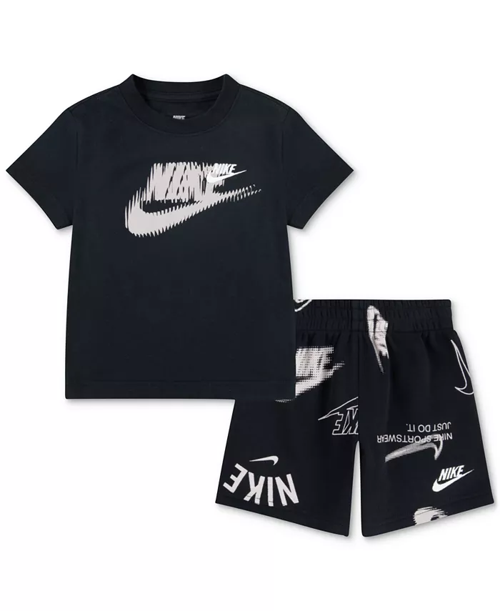 Детский комплект из футболки и шорт Toddler Club Brand Energy, 2 предмета Nike, черный
Детский комплект из футболки и шорт Toddler Club Brand Energy, 2 предмета Nike, черный