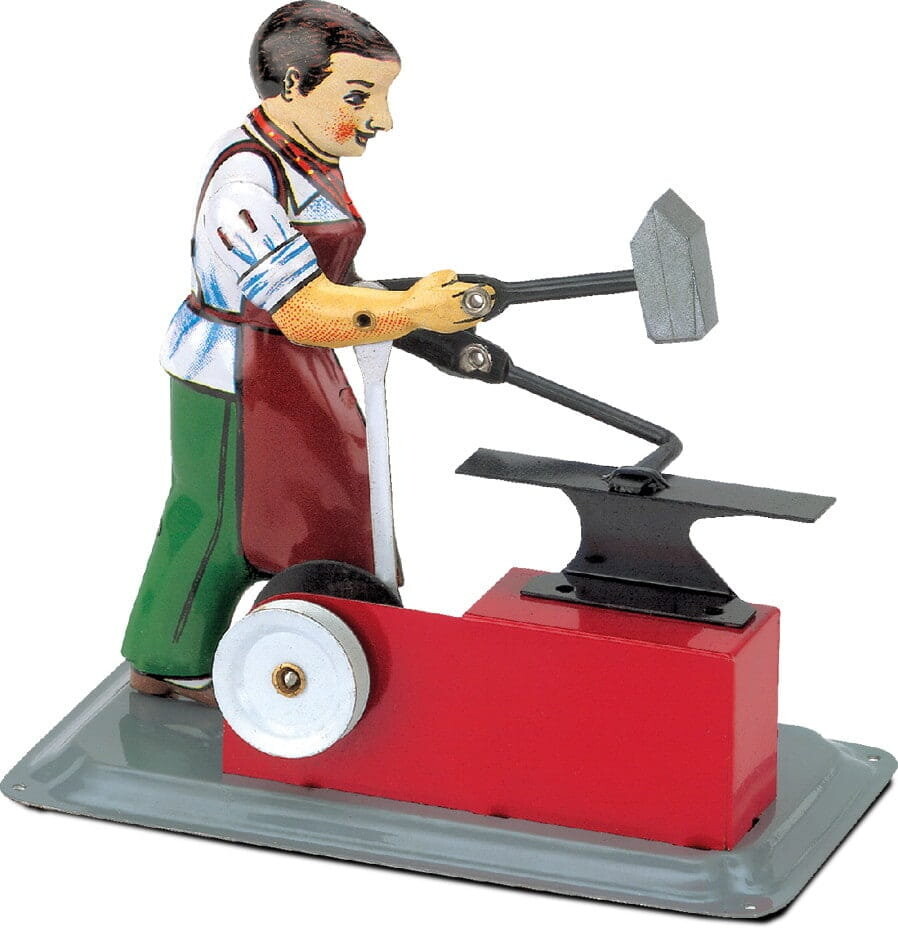 Кузнец — модель с паровым двигателем Wilesco.
Кузнец — модель с паровым двигателем Wilesco.