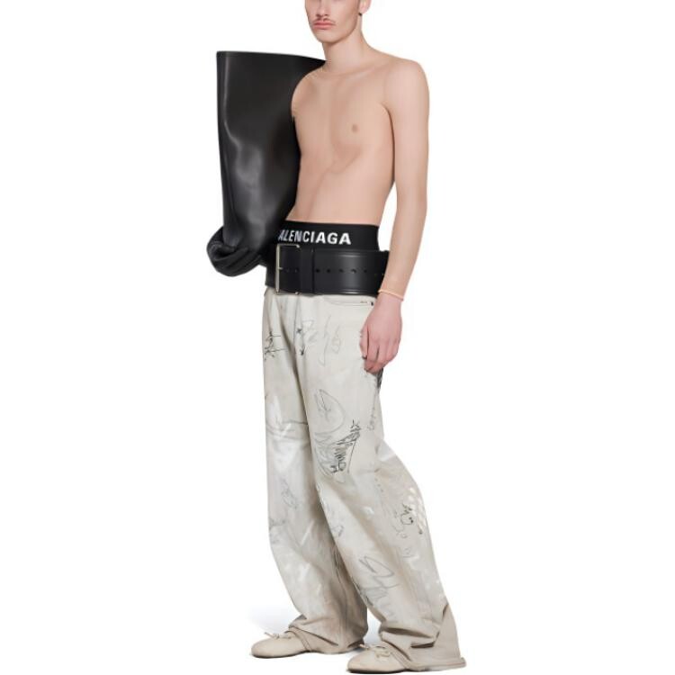 Джинсы унисекс светло-серые Balenciaga, серый
Джинсы унисекс светло-серые Balenciaga, серый