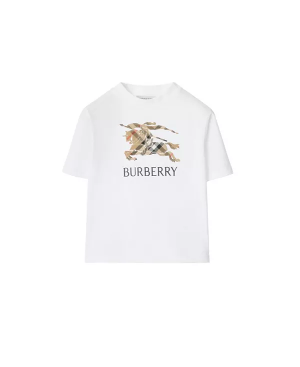 Детская хлопковая футболка в клетку ekd для малышей. Burberry, белый
Детская хлопковая футболка в клетку ekd для малышей. Burberry, белый