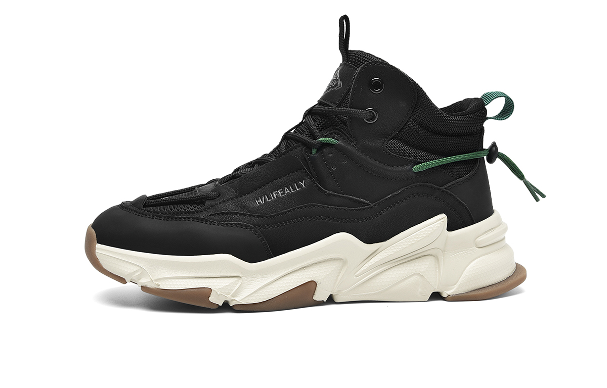 Нескользящие высокие повседневные туфли для мужчин HLA, Black
Нескользящие высокие повседневные туфли для мужчин HLA, Black