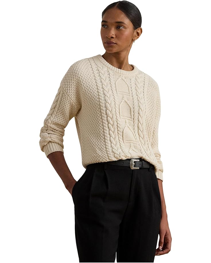 Женский свитер Lauren Ralph Lauren Cable-Knit Cotton Crew Neck, Mascarpone Cream
Женский свитер Lauren Ralph Lauren Cable-Knit Cotton Crew Neck, Mascarpone Cream