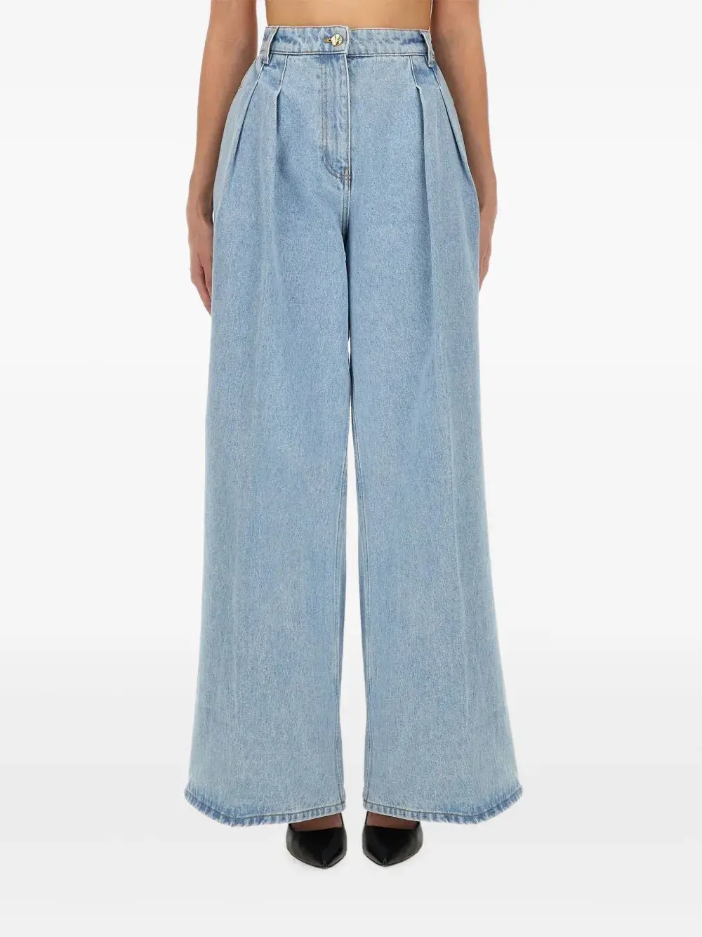 Брюки из денима со складками Nina Ricci, синий
Брюки из денима со складками Nina Ricci, синий