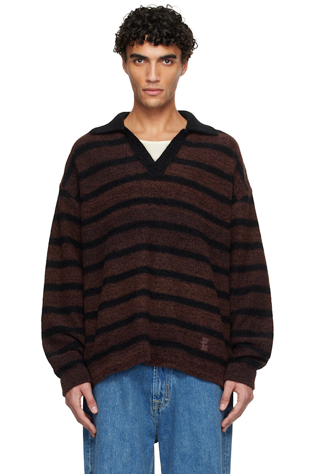 Wooyoungmi Поло с коричневым полосатым воротником
Wooyoungmi Поло с коричневым полосатым воротником