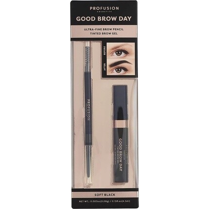 Набор из 2 предметов Good Brow Day Soft Black, Profusion Cosmetics
Набор из 2 предметов Good Brow Day Soft Black, Profusion Cosmetics