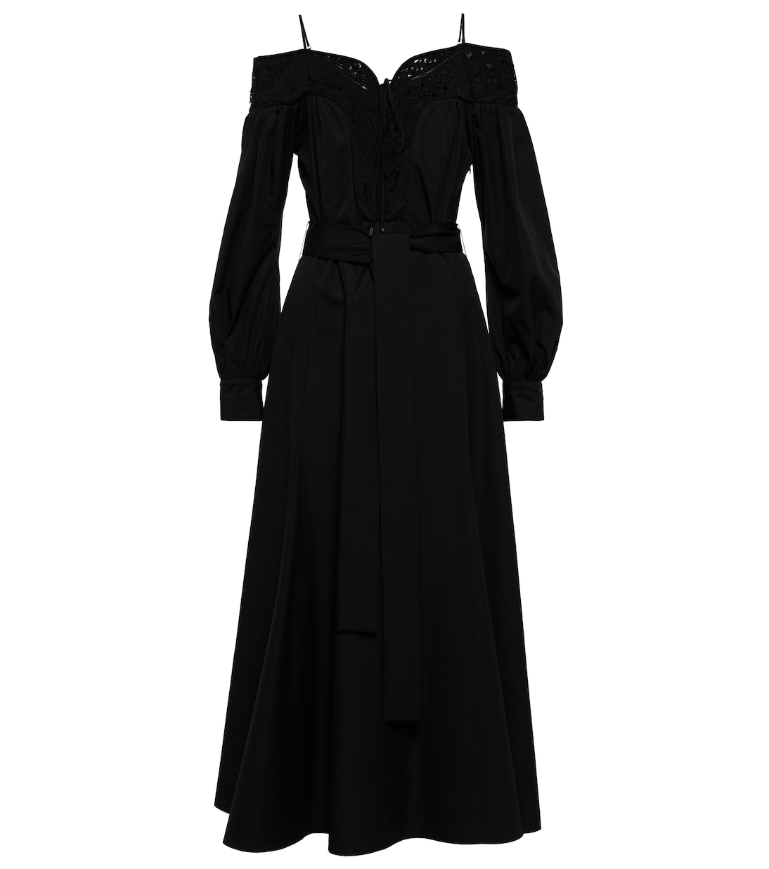 Платье миди из хлопка Elias с кружевной отделкой Gabriela Hearst, черный
Платье миди из хлопка Elias с кружевной отделкой Gabriela Hearst, черный