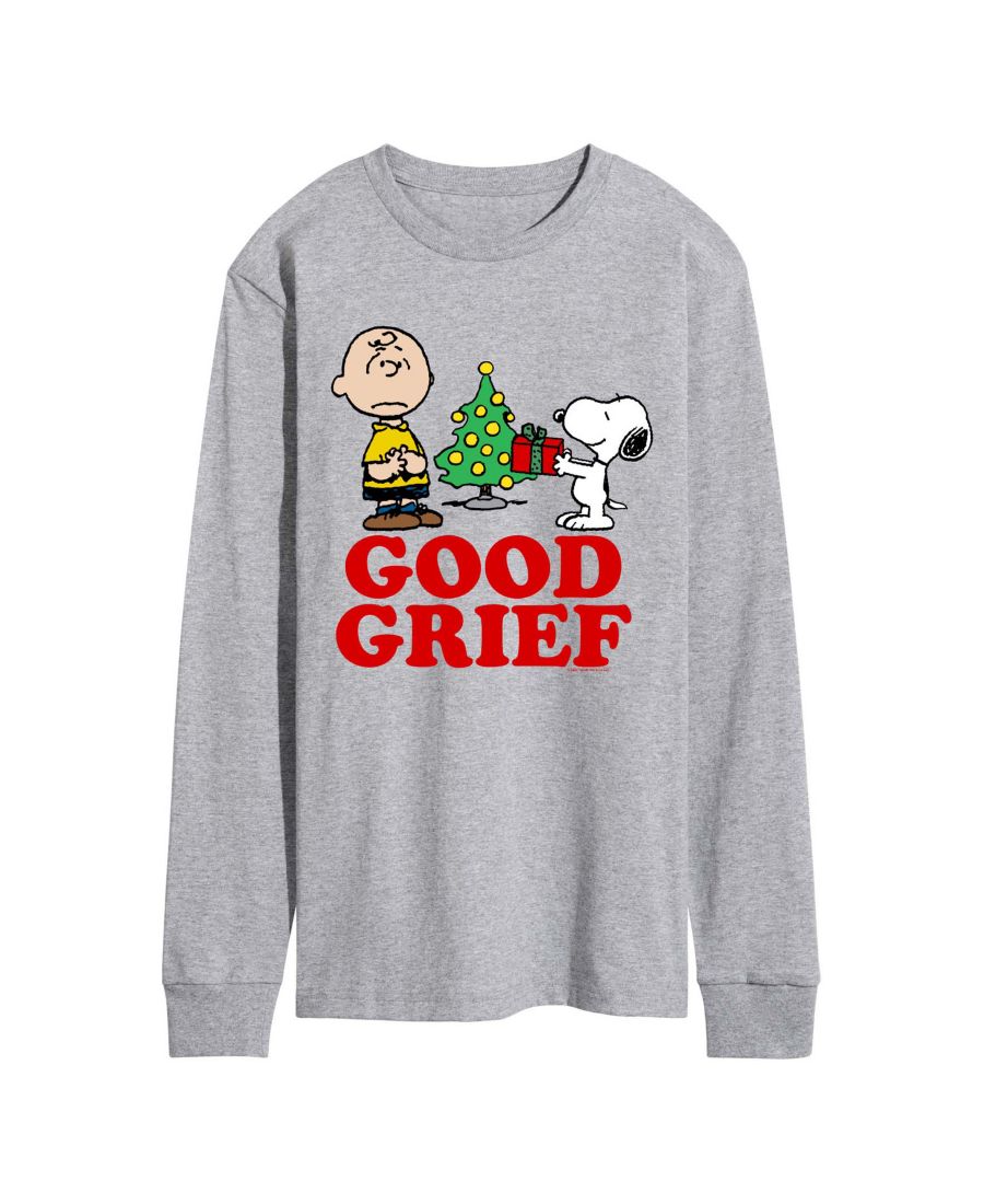 Мужская футболка с длинными рукавами с графическим принтом "Peanuts Good Grief Charlie and Snoopy Christmas Presents" AIRWAVES, Athletic heather
Мужская футболка с длинными рукавами с графическим принтом "Peanuts Good Grief Charlie and Snoopy Christmas Presents" AIRWAVES, Athletic heather