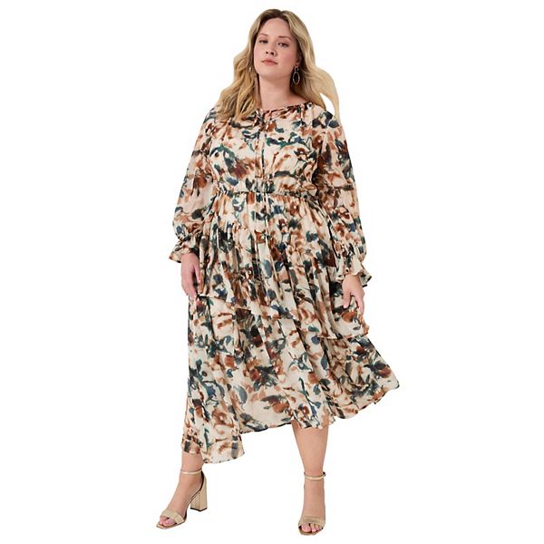 Платье миди с ярусами и плиссировкой June + vie для женщин plus size June & Vie
Платье миди с ярусами и плиссировкой June + vie для женщин plus size June & Vie
