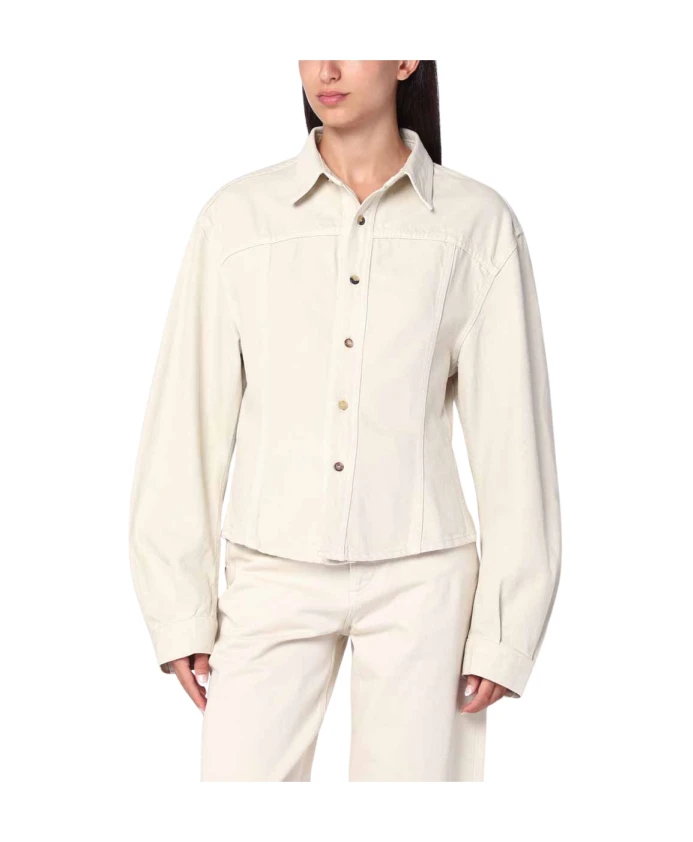 Бежевая джинсовая рубашка Haikure, бежевый
Бежевая джинсовая рубашка Haikure, бежевый