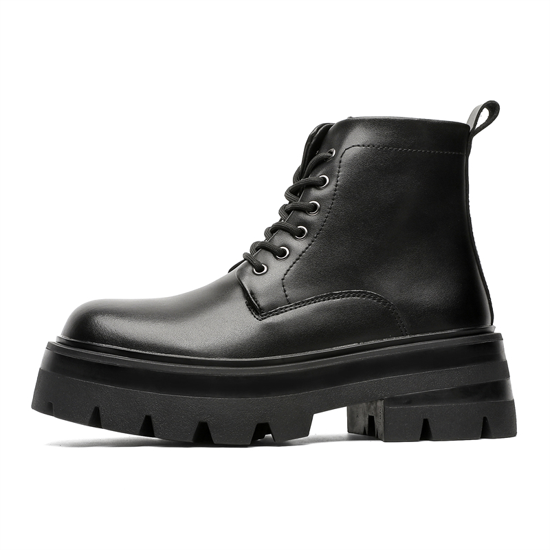 Chi Wolf Короткие мартинсы мужские черные с черной флисовой подкладкой, цвет Black Fleece-Lined 
Chi Wolf Короткие мартинсы мужские черные с черной флисовой подкладкой, цвет Black Fleece-Lined