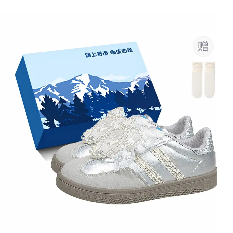 Женские повседневные низкие кроссовки с противоскользящей и износостойкой подошвой, легкие XIAOLUMILI, серебро-exclusive shoe box-comes with socks
Женские повседневные низкие кроссовки с противоскользящей и износостойкой подошвой, легкие XIAOLUMILI, серебро-exclusive shoe box-comes with socks