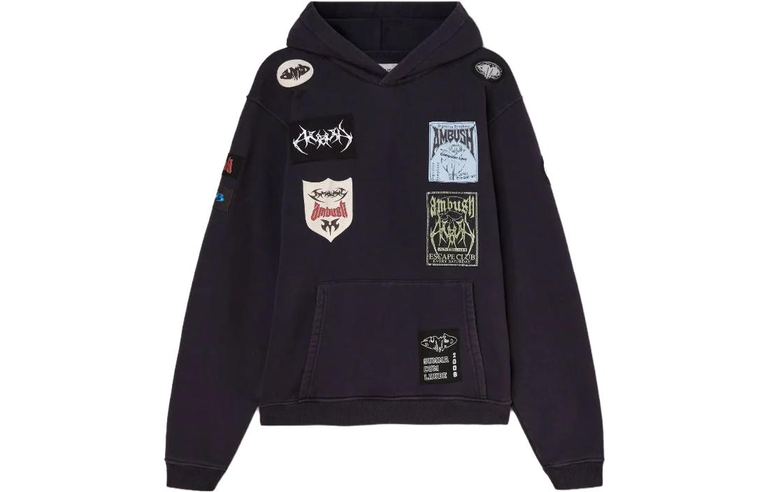 Худи с логотипом в стиле пэчворк Cotton AMBUSH, синий
Худи с логотипом в стиле пэчворк Cotton AMBUSH, синий