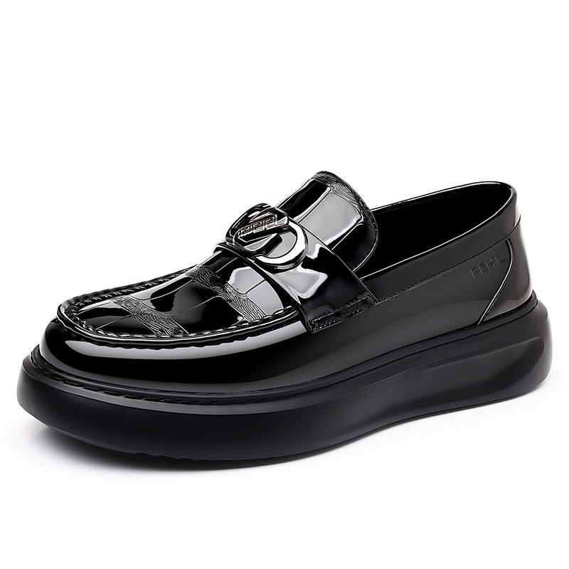 PEHL Мужские повседневные туфли с низким верхом, черные/коричневые 
PEHL Мужские повседневные туфли с низким верхом, черные/коричневые