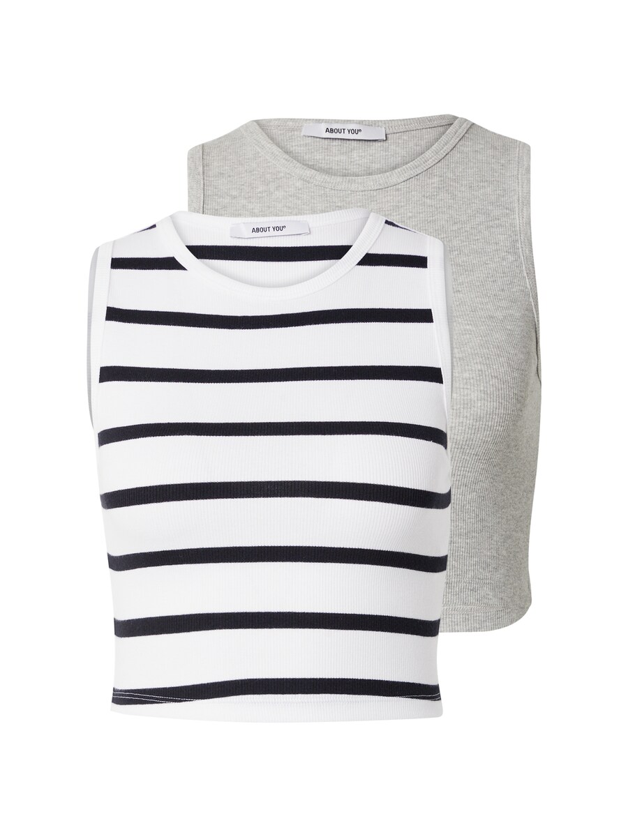 Топ ABOUT YOU Dita, цвет Black/Off white 
Топ ABOUT YOU Dita, цвет Black/Off white