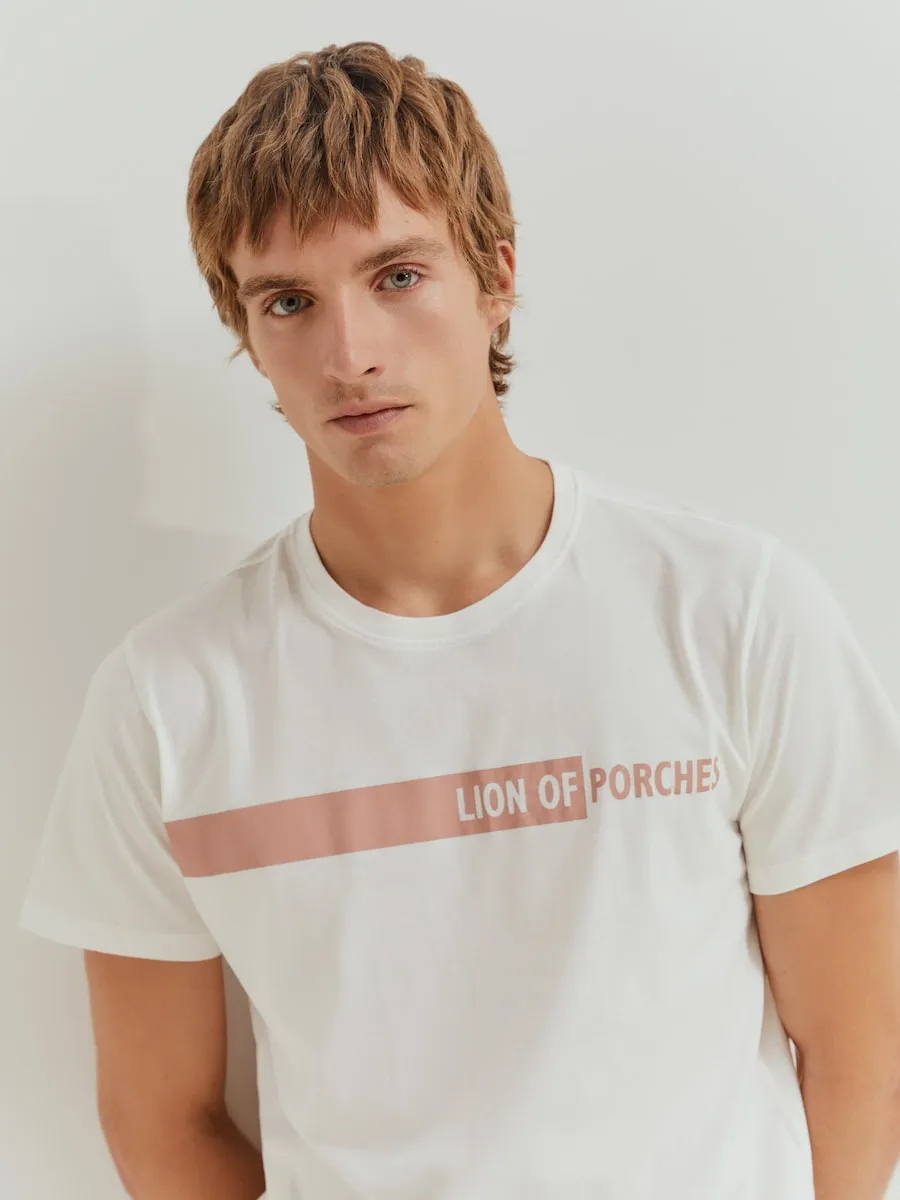 Мужская хлопковая футболка с принтом Lion of Porches, белый
Мужская хлопковая футболка с принтом Lion of Porches, белый