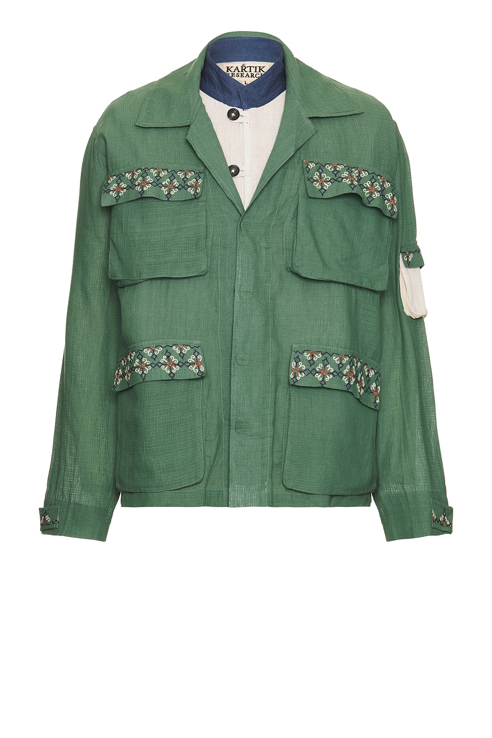 Жакет Sipahi Kartik Research, Green, White, & Ondigo 
Жакет Sipahi Kartik Research, Green, White, & Ondigo