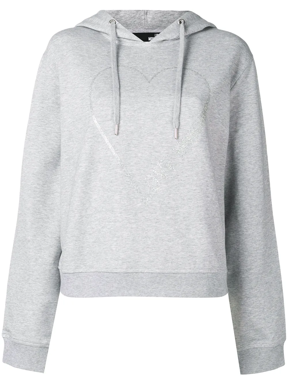 Толстовка с капюшоном и принтом сердца с логотипом Love Moschino, серый
Толстовка с капюшоном и принтом сердца с логотипом Love Moschino, серый