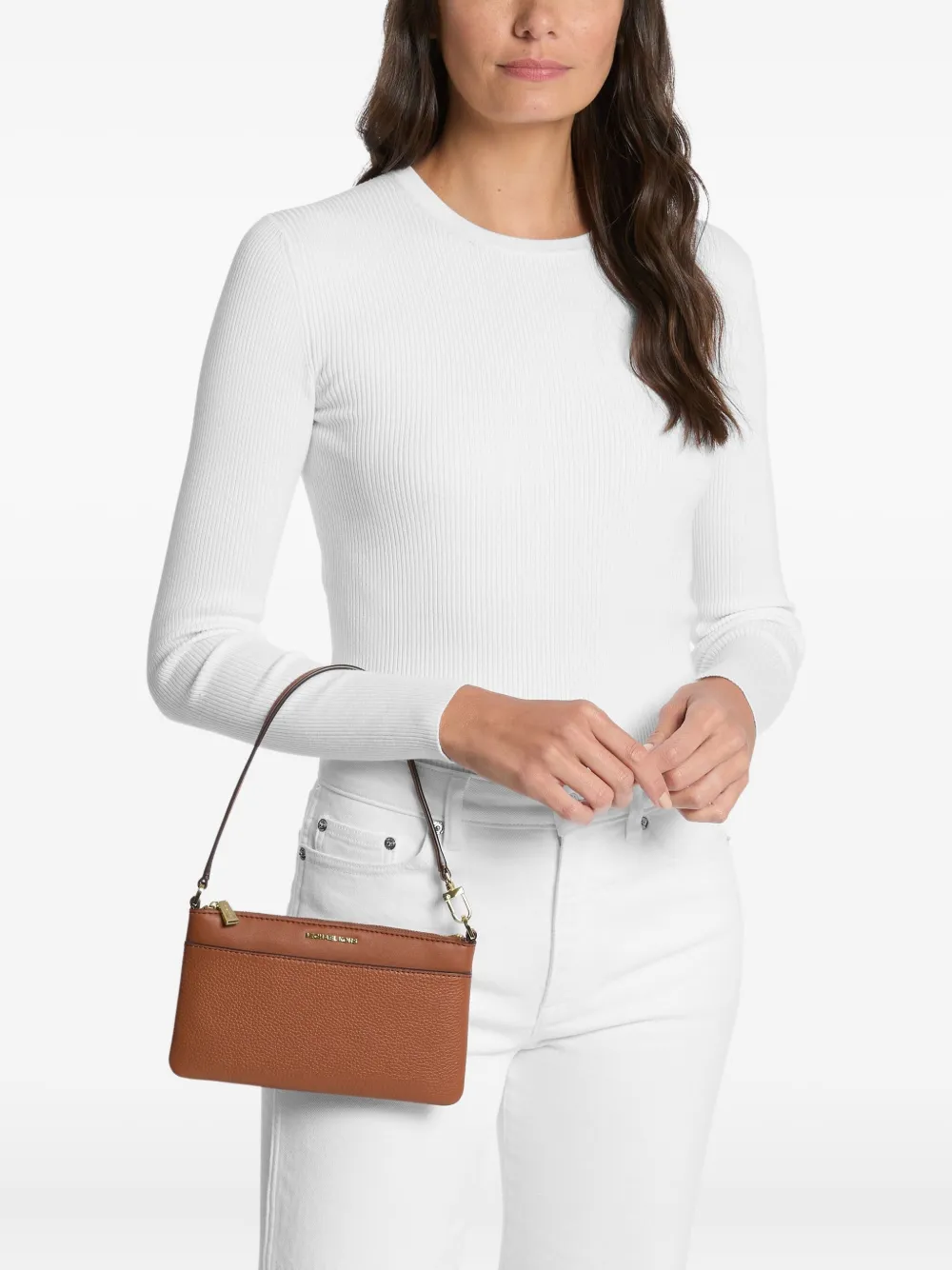 Клатч на молнии Jet Set Michael Michael Kors, коричневый
Клатч на молнии Jet Set Michael Michael Kors, коричневый