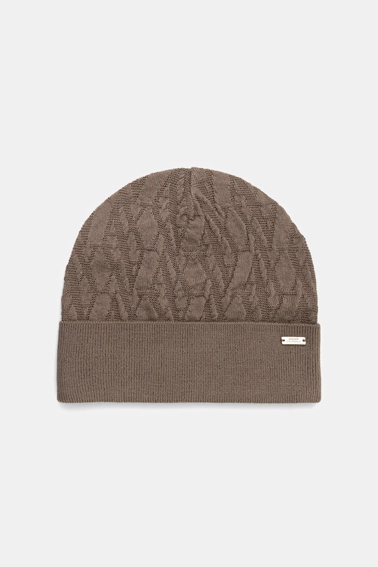 Шерстяная шапка Armani Exchange, коричневый
Шерстяная шапка Armani Exchange, коричневый
