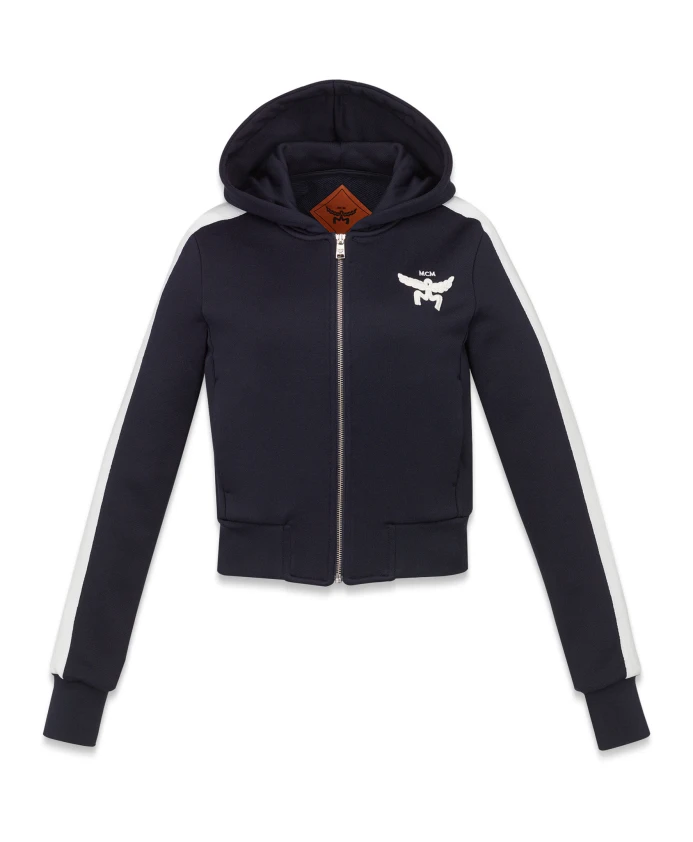 Незаменимая махровая толстовка с капюшоном, застежкой-молнией и логотипом. Mcm, синий
Незаменимая махровая толстовка с капюшоном, застежкой-молнией и логотипом. Mcm, синий