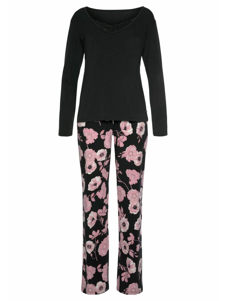 Пижама LASCANA, цвет schwarz-rosa-geblümt
Пижама LASCANA, цвет schwarz-rosa-geblümt