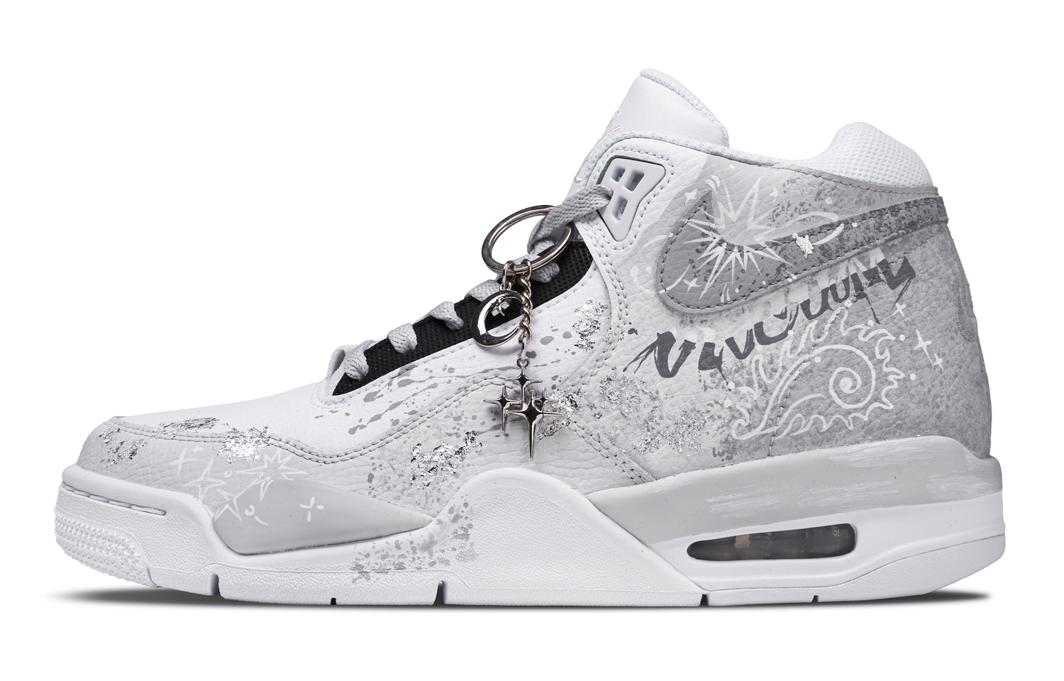 Nike Кроссовки Flight Legacy Silver Star Graffiti Coverage Impact Resistant Height Increasing Mid top Vintage Basketball Shoes
Nike Кроссовки Flight Legacy Silver Star Graffiti Coverage Impact Resistant Height Increasing Mid top Vintage Basketball Shoes
