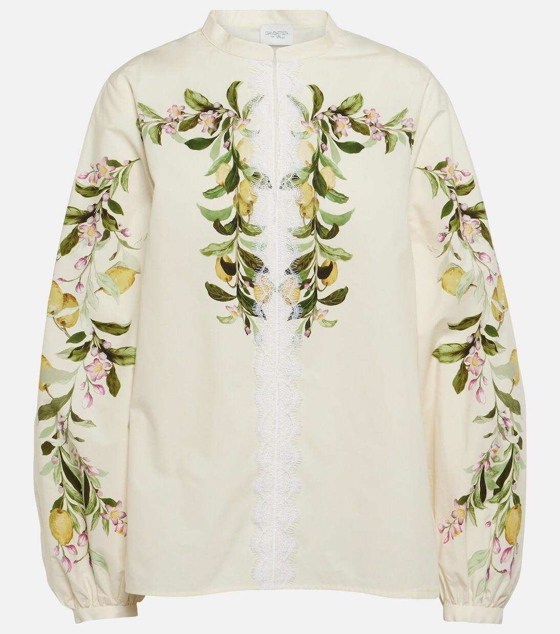 Хлопковая блузка с вышивкой Giambattista Valli, белый
Хлопковая блузка с вышивкой Giambattista Valli, белый