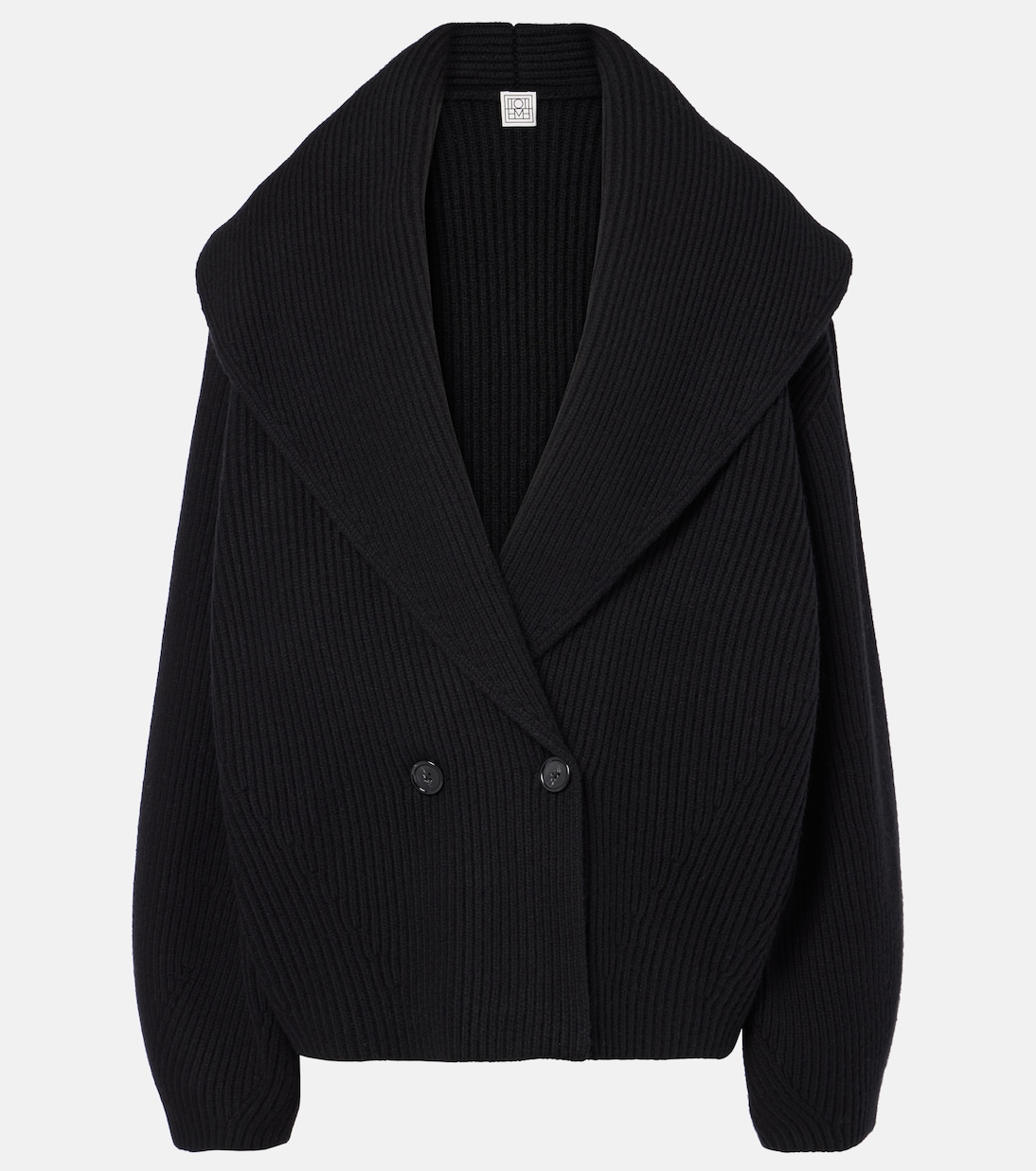Кардиган из смесовой шерсти Toteme, черный
Кардиган из смесовой шерсти Toteme, черный