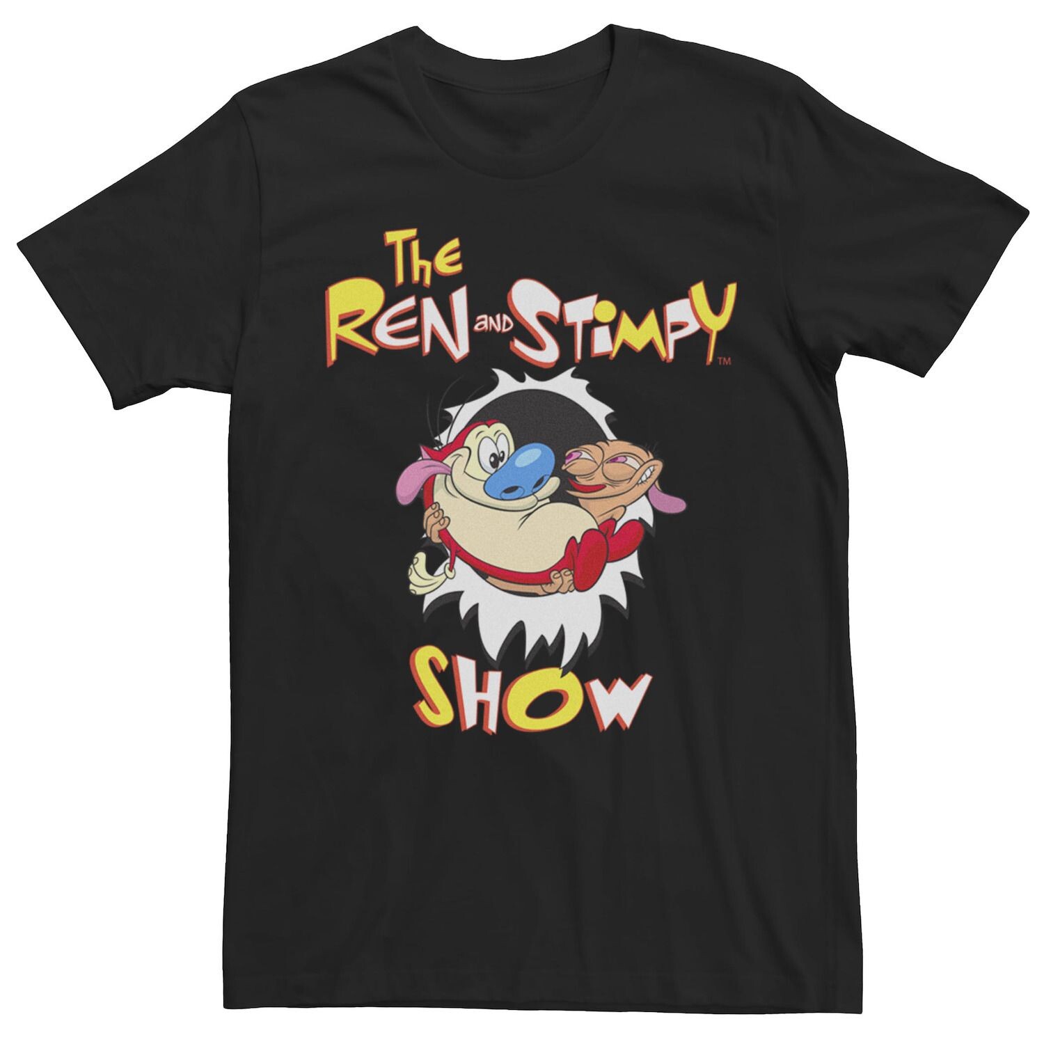 Мужская футболка с логотипом Ren & Stimpy Show Tear Through Retro Licensed Character, черный
Мужская футболка с логотипом Ren & Stimpy Show Tear Through Retro Licensed Character, черный