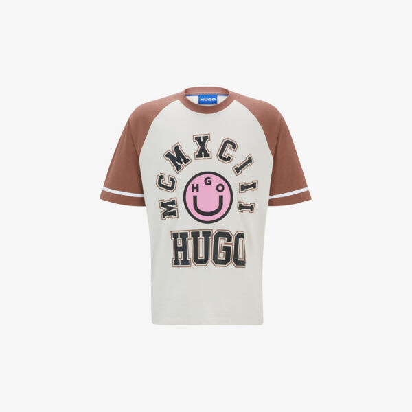 Футболка из хлопка с короткими рукавами и графическим принтом Hugo, белый
Футболка из хлопка с короткими рукавами и графическим принтом Hugo, белый