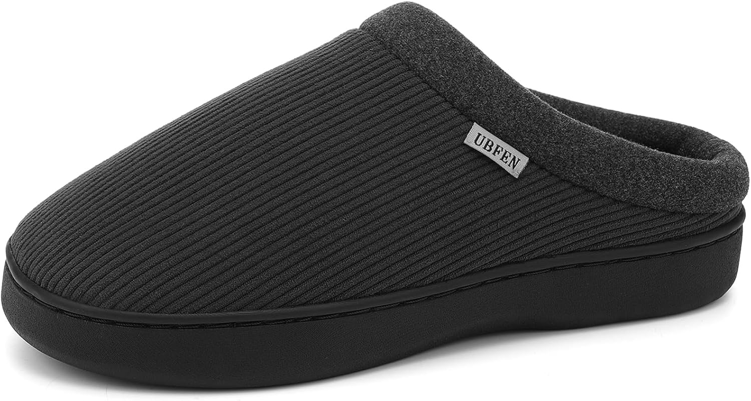 Мужские тапочки UBFEN для дома и спальни с мемори-пенной стелькой, легкие, без застежек, подходят для улицы, темно-серый
Мужские тапочки UBFEN для дома и спальни с мемори-пенной стелькой, легкие, без застежек, подходят для улицы, темно-серый