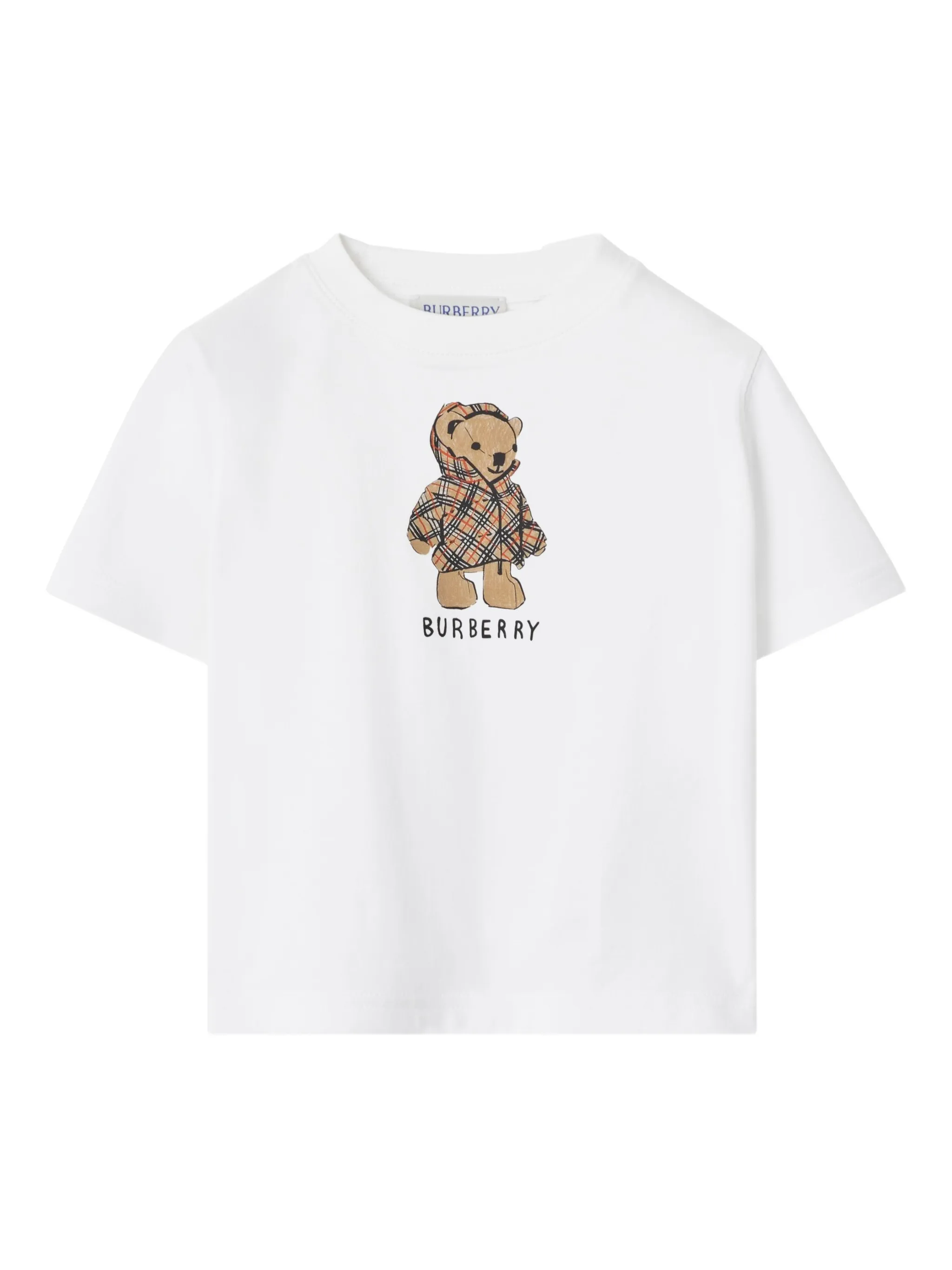 Хлопчатобумажная футболка с принтом медведя Burberry Kids, белый
Хлопчатобумажная футболка с принтом медведя Burberry Kids, белый