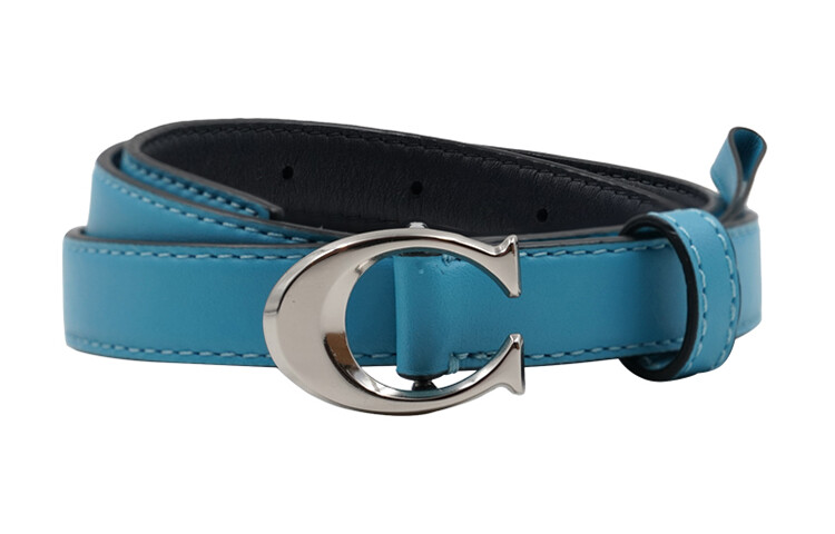 Женский кожаный ремень Coach, бирюзовый
Женский кожаный ремень Coach, бирюзовый